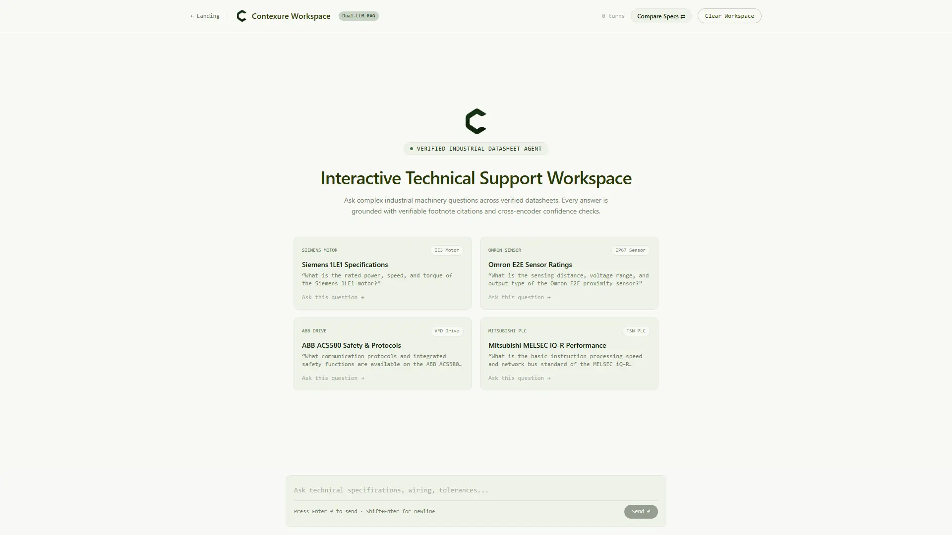 Contexure grounded multi-turn chat workspace